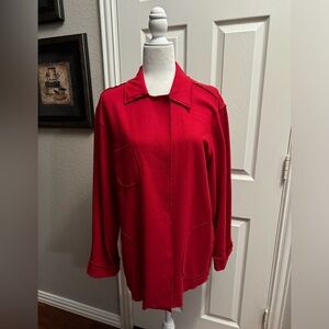 Coldwater Creek Blazer Boiled Wool Blend SzL